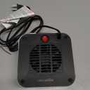 Amazon Basics Portable Mini Ceramic Space Heater, for Office Desk and Indoor Use, 500 W, With Tip-Over Protection, Lightweight (1.4 LBS), White, 5.9 x 3.2 x 6 inches