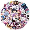 Demon Movie Hunters Stickers, 74PCS Korean Idol Anime Style Stickers for Water Bottles, Waterproof Vinyl Decal for Teen Girl Adult Laptop Skateboard Phone Case Guitar Travel Case Bike Notebook