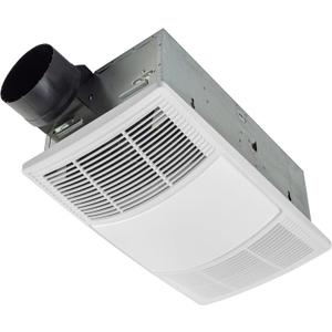 Broan-NuTone Non-Lit PowerHeat Bathroom Exhaust Fan and Heater, 80 CFM, 1.5 Sones, White