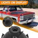 Chrome Crystal Semi-Sealed Headlights 4 x 6 Inch Glass Lens H4 HID LED Halogen High and Low Beam Replacement Kit (Pair)