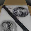 Ceiling Fans with Light and Remote,52inch Farmhouse DIY Caged Flush Mount Ceiling Fan with Reversible DC Motor Dual Finish 6 Blades,6 Speed Black Ceiling Fan for Patio,Bedroom,Indoor and outdoor