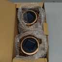 Set of 2 Solar Lanterns Outdoor Hanging Decorative Lights for Garden Patio Porch Decorations. (Bronze)