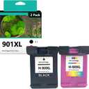 901XL Ink Cartridges Replacement for HP 901 901XL Ink Cartridge Compatible for HP J4524 J4525 J4535 J4540 J4550 J4580 J4585 J4624 J4660 J4680 J4680c J4860 Printers Combo Pack