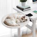 Uross Desk Cat Bed- Beige (Side of the Table)