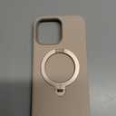 TORRAS Magnetic for iPhone 16 Pro Max Case Silicone with Stand, Fit for MagSafe, 360 Ring Stand with Camera Control, Ostand Q3 Silicone Rubber Soft Case for iPhone 16 Pro Max 6.9'', Dune Beige