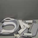 Jool Baby Potty Training Seat with 2 Step Ladder for Toddlers - Splash Guard, Adjustable Height (Gray)