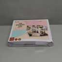 TuKIIE DIY Miniature Dollhouse Kit with Furniture, 1:24 Scale Creative Room Mini Wooden Doll House Accessories Plus Dust Proof & Music Movement for Kids Teens Adults(Satisfied Time)