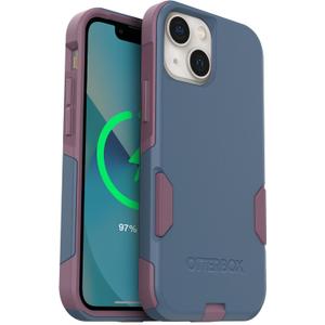 OtterBox iPhone 13 Mini and 12 Mini (Only) Commuter Series Case Thin, Dual-Layer, Pocket-Friendly, Port Cover Blue/Pink