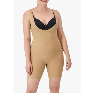 Maidenform Women's Shapewear Tummy Control Bodysuit, Tummy Control Body Suit, High-Waist Thigh Slimmer, Shapewear for Women ,Size M