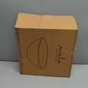 Mela Artisans Scalloped Decorative Wooden Bowl | 12 Inch Mango Wood Fruit & Serving Bowl | Natural Grain Finish | For Kitchen Counter | Snacks | Desserts | Bread | Handcrafted Home Decor (Large (Single))