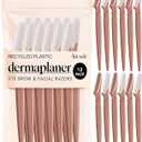 Kitsch Dermaplane Razor for Women Face  Face Razors for Women & Men, Eye Brow Razors & Face Shaver  Exfoliating Facial Razor & Dermaplaner as Skin Care Tool for Smoother Skin - Terracotta, 12 pcs