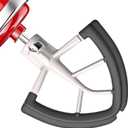 Flex Edge Beater for KitchenAid 4.5/5 Qt Tilt-Head Mixer Flexible Silicone Edge kitchen aid paddle attachments, Auto-Scrape Bowl Scraper, For Kitchen Aid Accessories and Attachments (Gray)