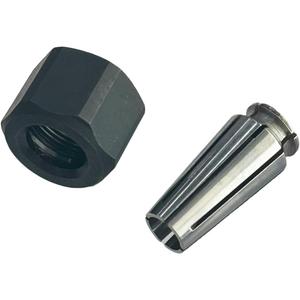 #14-46-0166 1/4" Collet and Nut Assembly Kit 2485-20 & 2486-20 Die Grinders #48-68-0031 48-66-0974 1/4 Inch Collet Nut and Collet Quality Durable New Replacement Parts