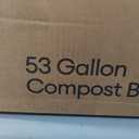 VIVOSUN Outdoor Tumbling Composter Dual Rotating Batch Compost Bin, 43 Gallon Black Door