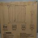 Extra Wide Baby Gates Large Long Dog Gates for The House Doorways Stairs Pressure Mount Dog Pet Gate Walk Through Metal Child Indoor Safety Gates (White, 86.3"-105"/219-267CM)