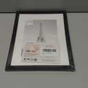 upsimples 8.5 By 11 Picture Frame, Display Pictures 6x8 with Mat or 8.5 x 11 Without, Wall Hanging Photo Frames, Black, 1 Pack