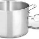 Cuisinart 76610-26G Chef's Classic 10-Quart Stockpot with Glass Cover,Brushed Stainless