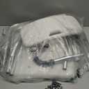 Medline Shower Chair for Elderly, Seniors, Adults & Disabled - Heavy Duty Shower Seat with Padded Arms and Back for Inside Shower, Adjustable Height Bath Stool for Bathtub, 350 lb, Slip Resistant (White)