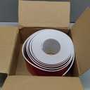 FONUNO Vinyl Wall Base Baseboard Molding Trim 4" Flexible Self Adhesive Rubber Wall Base Moulding Trim Peel and Stick Design, 4 Inch x 40 Feet, White