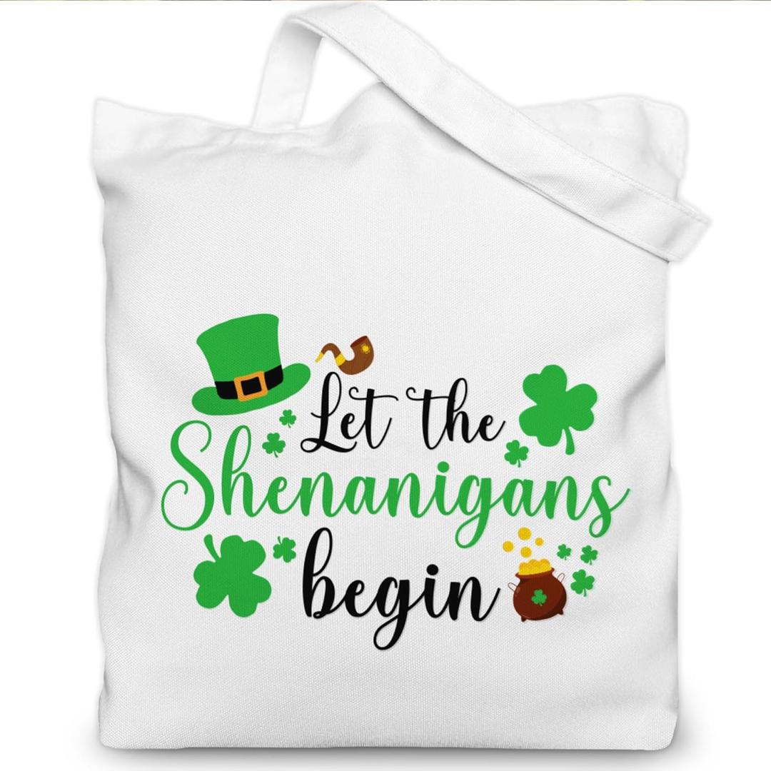2 x St. Patrick's Day Bag, St. Patrick's Day Tote Bag Gift for Women, 13.8x13.8 inch