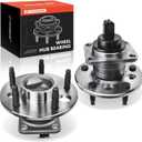 A-Premium 2 rodamientos de rueda trasera y conjunto de buje con ABS y 5 lengetas compatibles con Buick Cadillac Chevy Pontiac - 1991-2011 - Lesabre, Lucerne, Reatta, Allante, DTS, Sevilla, Malibu