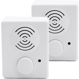 XLW 16 Minutes Voice Recorder for Stuffed Animals, Voice Box for Recordable Presents Button Sound Box for Crafters, Hobbyists, Stuffed Animals, School Presentations, Personalized Items,etc-White-2P