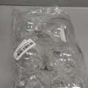 6 Pieces Transparent Christmas Balls, 100mm/3.93 in DIY Fillable Clear Plastic Ornament Balls with A Silver Rope and Removable Metal Cap for Home Party Wedding Birthday Christmas Decor