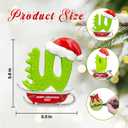 26 Letter Ornaments for Christmas Tree Decoration,Personalized Letters Ornaments, Initial Christmas Ornament, Hanging DIY Letter Xtmas Dinosaur Ornament, Gifts for Family Friends (W)