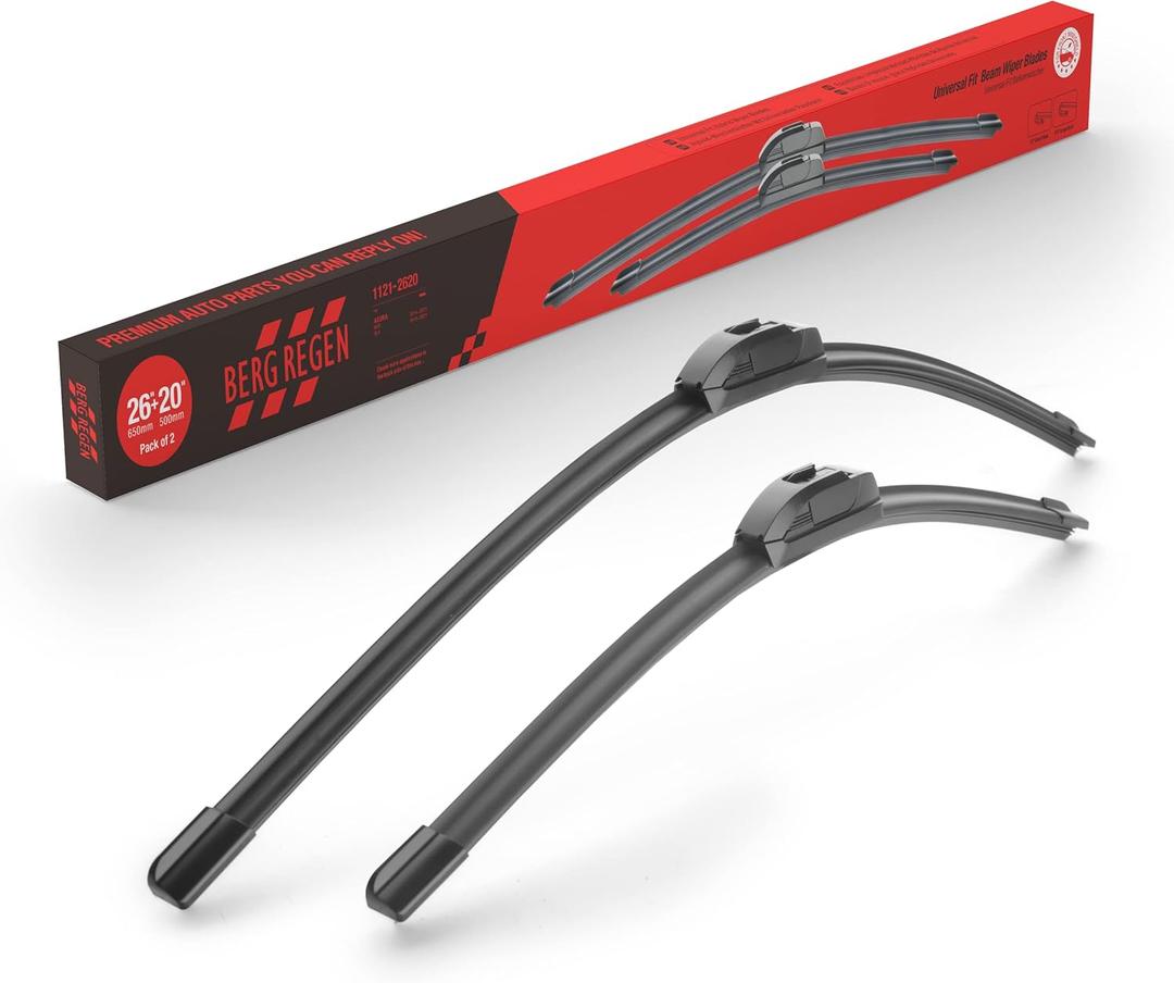 OEM Quality Performance Premium windshield wiper blades 24 and 19,All-Season Auto Replacement Wiper Blades,Fit Chevrolet Malibu 2015-2013,Honda Civic 2005-2002,Toyota Camry 2006-2002 +More Cars