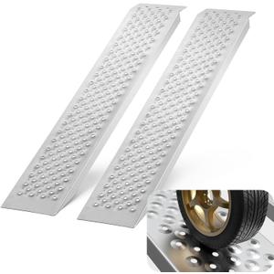 VEVOR Aluminum Ramps, 880 LBS Capacity 47.2" x 8.5" Loading Ramps for Motorcycle, Dirt Bike, Trailer, ATV, UTV, Garden Tractor and Lawn Mower, 2PCS