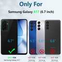 FNTCASE for Galaxy A17-5G Phone Case: for Samsung Galaxy A17 with [Built-in Screen Protector & Kickstand] [Military-Grade Drop Protection] Heavy Duty Protective Shockproof TPU Cell Phone Cover (Green)