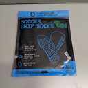 Lux Dual Grip Socks - Soccer Grip Socks for Men and Women. GripArray Performance & Comfort (Large, Black)