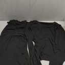 Trendy Queen Women's 2 Piece Matching Lounge Set Long Sleeve Side Ruching Top Wide Leg Drawstring Pants Set with Pockets XL