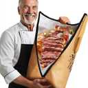 BBQ Blanket for Resting Meat, Reusable Heat Insulated Resting Bag, 5-Layer DuPont Fabric Insulated Brisket Resting Blanket with Wide Mouth  Waterproof, Breathable, and Tear-Resistant (21 in, brown)