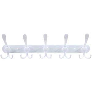 PEKMAR Black White Robe Hook Bathroom Towel Hooks Towels Bag Hat Hook Wall Mounted Clothes Coat Hook Wall Hanger Bathroom Hardware,White