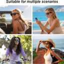 2Pcs Polarized Clip-on for Ray-Ban Meta Skyler & Gen 2 (RW4010/RW4014 52-20), Black Frame Discoloration Clip for Meta Skyler Accessories Protect Your Eyes, Cool and Fashion (Silver + Grey)