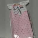 Phone Case for iPhone 15 6.1 inch Zipper Wallet Detachable Cell Cover with Screen Protector Crossbody Lanyard Strap Bling Glitter Flip Card Holder Slot i Phone15 i15 15Case Women Men Girls Pink