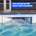 Stainless Steel Wide Mouth Pool Skimmer Wall Repair Panel Kit 18.75" W x 12.25" H, Pool Skimmer Repair Kit Compatible with Hayward SP1091WM Hydrotools 8939 Swimline JED Jacuzzi Pacfab