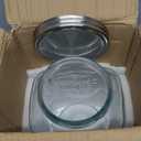 2 Gallon Glass Beverage Dispenser with Stand and Lid, 18/8 Stainless Steel Spigot - Glass Drink Dispensers for Parties - Mason Jar Drink Dispensers with Lids