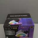 Bathroom Exhaust Fan with Light, 36W Quiet Vent Fan - 160 CFM & 1.0 Sone, 1500lm LED Light (3000K/4000K/5000K) - 5 Brightness Adjustable, 7 RGB Modes & Nightlight, Remote Control, Easy to Install (White)