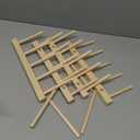 Barydat 2 Pcs Wooden Puzzle Display Stand Jigsaw Holder Rack Puzzle Pot Lid Storage Organizer Shelf for Playroom Decor Craft Collection Lovers