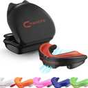 Breathable Mouthguard for Boxing, Jiu Jitsu, MMA, Muay Thai, Sports, and Wrestling. Easy Fit Boxing Mouthguard Super Tough MMA Mouthguard. Combat Sports Mouthpiece (Ages 10 and Above, Black)