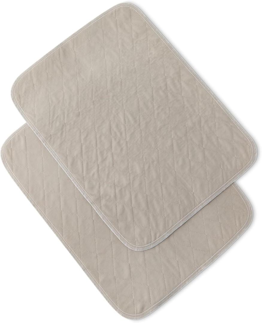 Amazon Basics Washable Puppy Pads, Non-Slip Leak-Proof Reusable Dog Pee Pads, 2 Pack