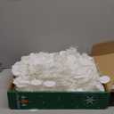 HMASYO 5 FT Pop Up Christmas Tree with Timer Lights, White Christmas Tinsel Tree, Collapsible Artificial Pencil Christmas Tree for Indoor Home Apartment Porch Holiday Party Decorations