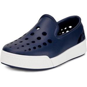 Eagsouni Kids Water Shoes Toddler Girls Boys Slip-On Sneakers Lightweight Breathable Sandals for Outdoor Indoor (13.5-14 Little Kid, Update-deep Blue)