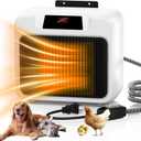 Dog House Heater With Thermostat,Heated Dog House With 6FT Anti Chew Cord and 2 Heating Mode (300/600W), Safe Pet House Heater for Dogs Chicken Coops Rabbits