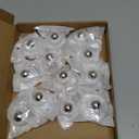 Self Adhesive Caster Wheels for Furniture, Storage Box, Can, PC Stainless Steel Universal Pulley 360 Degree Rotating Adhesive Caster Wheels 1 Inch Low Profile Swivel Wheels White 12 Pack