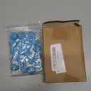 PATIKIL 20mm Resin Rhinestone Beads for Beadable Pen, 20 Pack Ball Disco Sparkly Chunk Round Bubblegum Beads for Beadable Keychain Jewelry Making DIY Craft, Blue AB