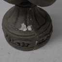 glitzhome Fleur De Lis Garden Statue, 27.25 Inch, Concrete Grey
