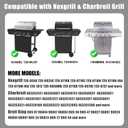 SafBbcue Full Size Griddle Inserts for Nexgrill Replacement Parts 720-0925 720-0925P 720-0925PG Flat Top Griddle for Nexgrill Parts 720-0340 720-0718A, Carbon Steel 23.2" x 17" x 1.6"